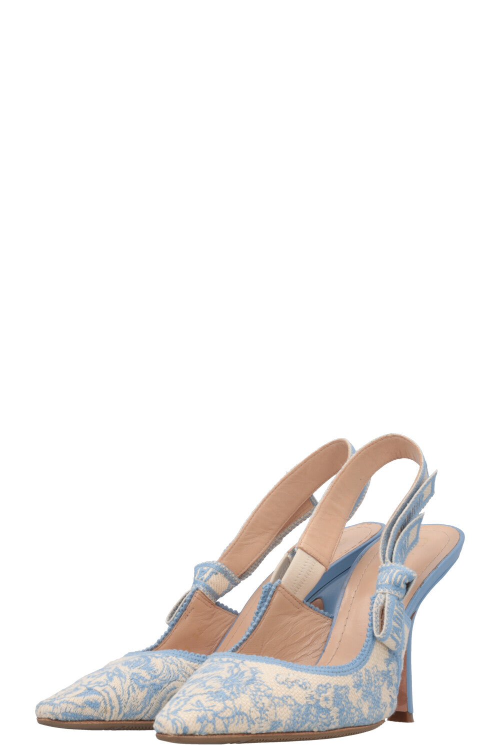 CHRISTIAN DIOR J`Adior Slingback Talons Bleu Ivoire