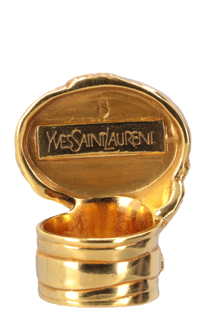 YSL Arty Ring Blue Gold