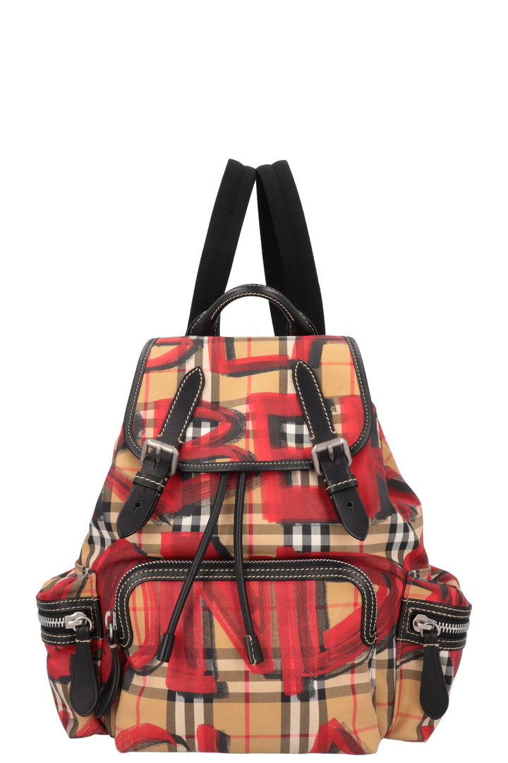 BURBERRY Graffiti Backpack Nylon Nova Check