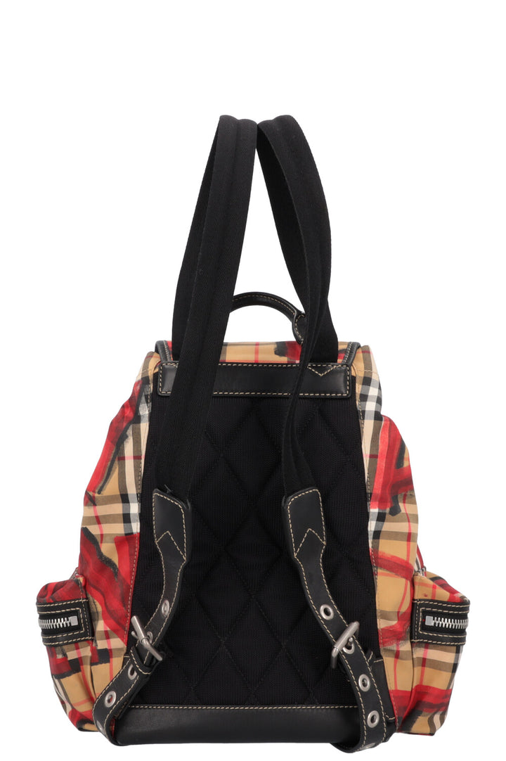 BURBERRY Graffiti Backpack Nylon Nova Check