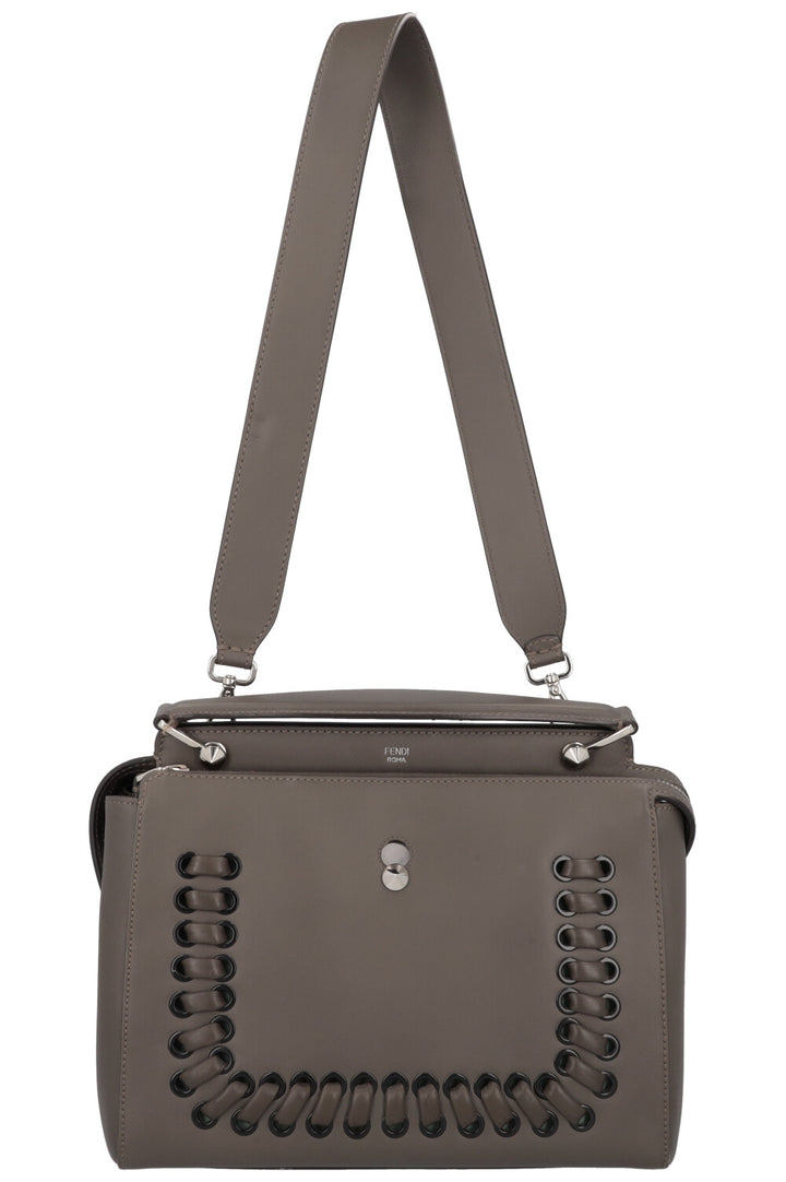 FENDI Dotcom Click Bag Medium Grey