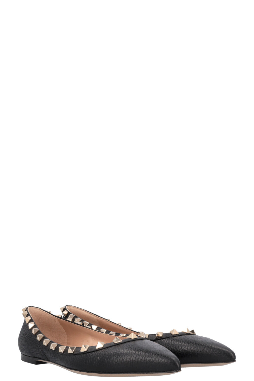 VALENTINO Rockstud Ballet Flats Black