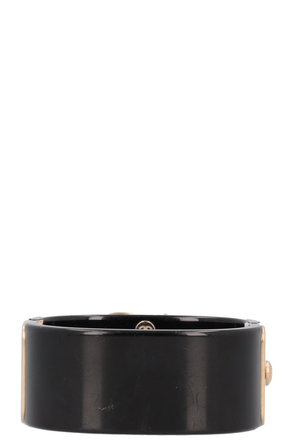 CHANEL CC Crystal Cuff Black