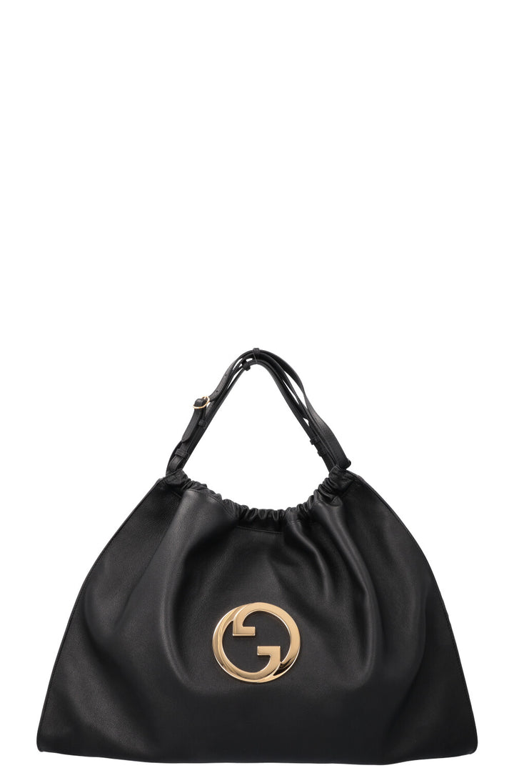 GUCCI Blondie Large Hobo Bag Leather Black