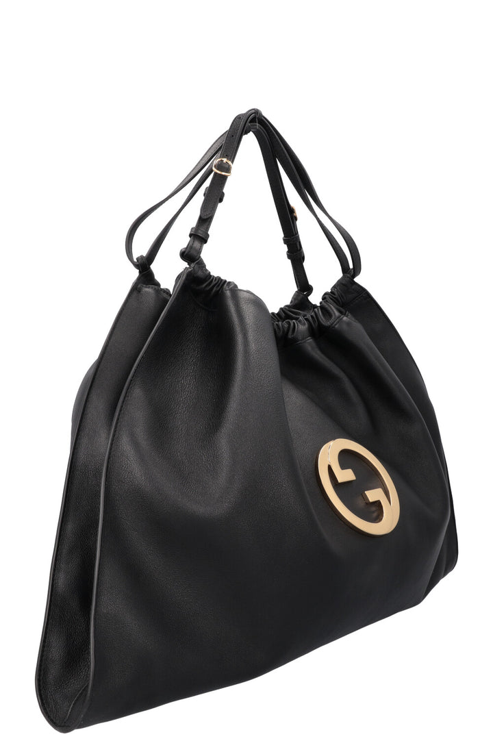 GUCCI Blondie Large Hobo Bag Leather Black