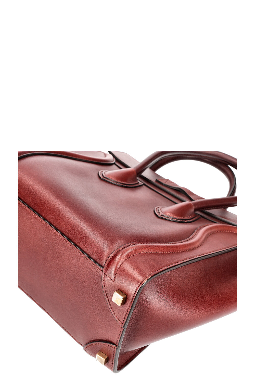 CÉLINE Luggage Bag Micro Darkred