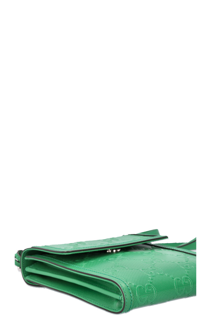 GUCCI GG Embossed Bag Green