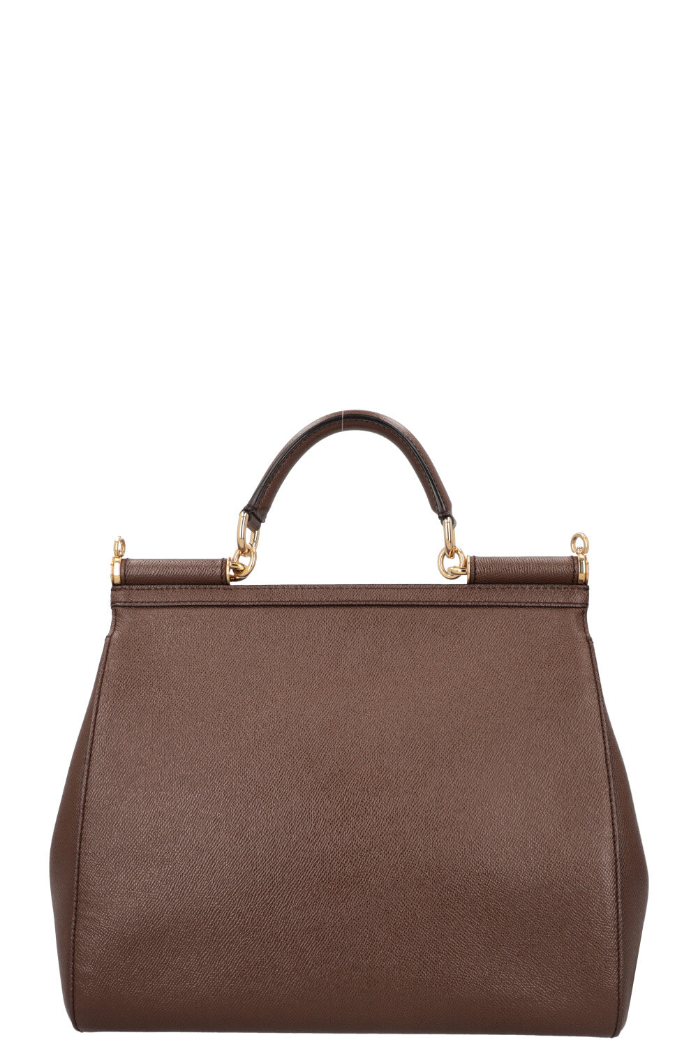 DOLCE&GABBANA Maxi Sicily Bag Leather Brown