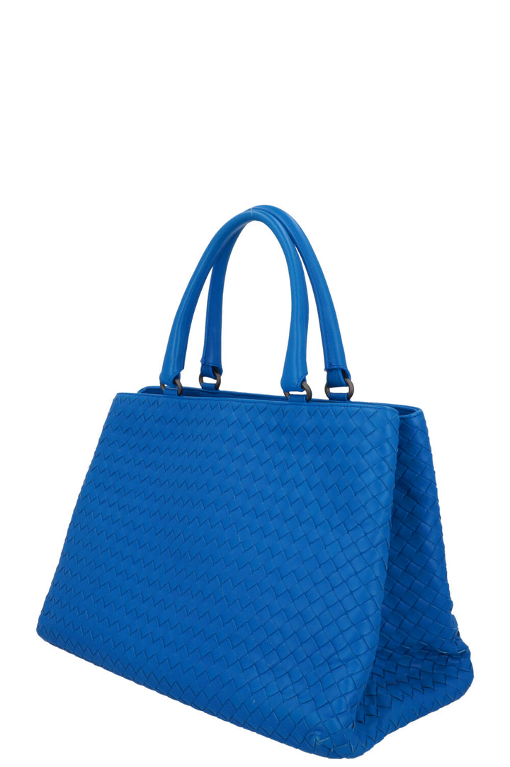 BOTTEGA VENETA Intrecciato Tote Bag Blue