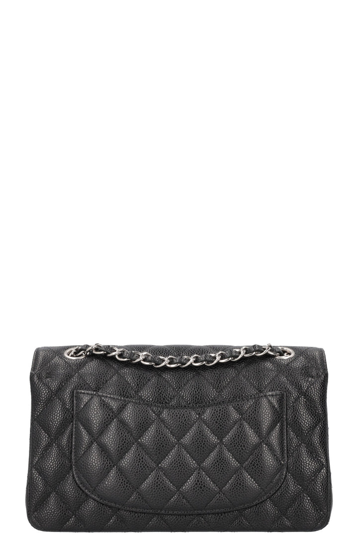 CHANEL Petit Sac Double Rabat Caviar Noir