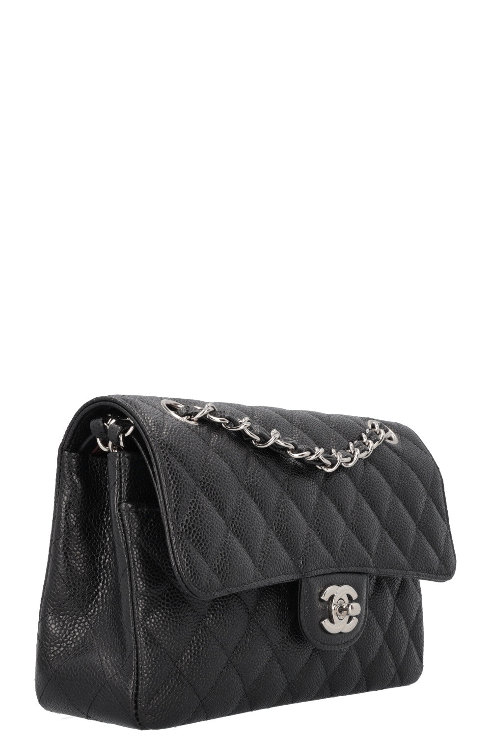 CHANEL Small Double Flap Bag Caviar Black