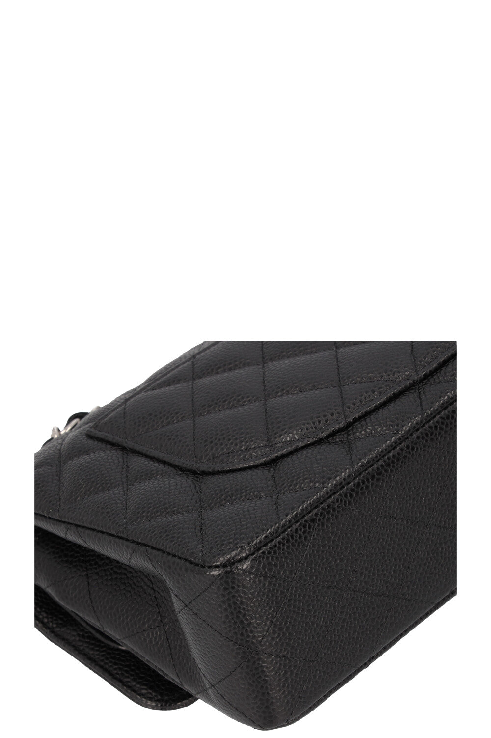 CHANEL Petit Sac Double Rabat Caviar Noir