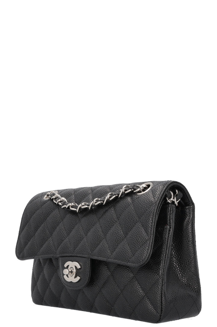 CHANEL Small Double Flap Bag Caviar Black