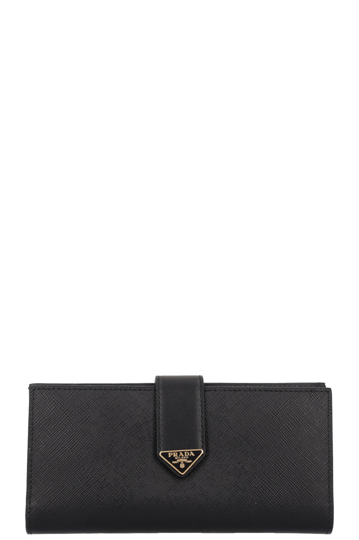 PRADA Large Wallet Leather Black