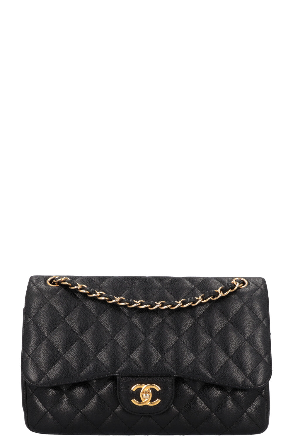 CHANEL Large Double Flap Black