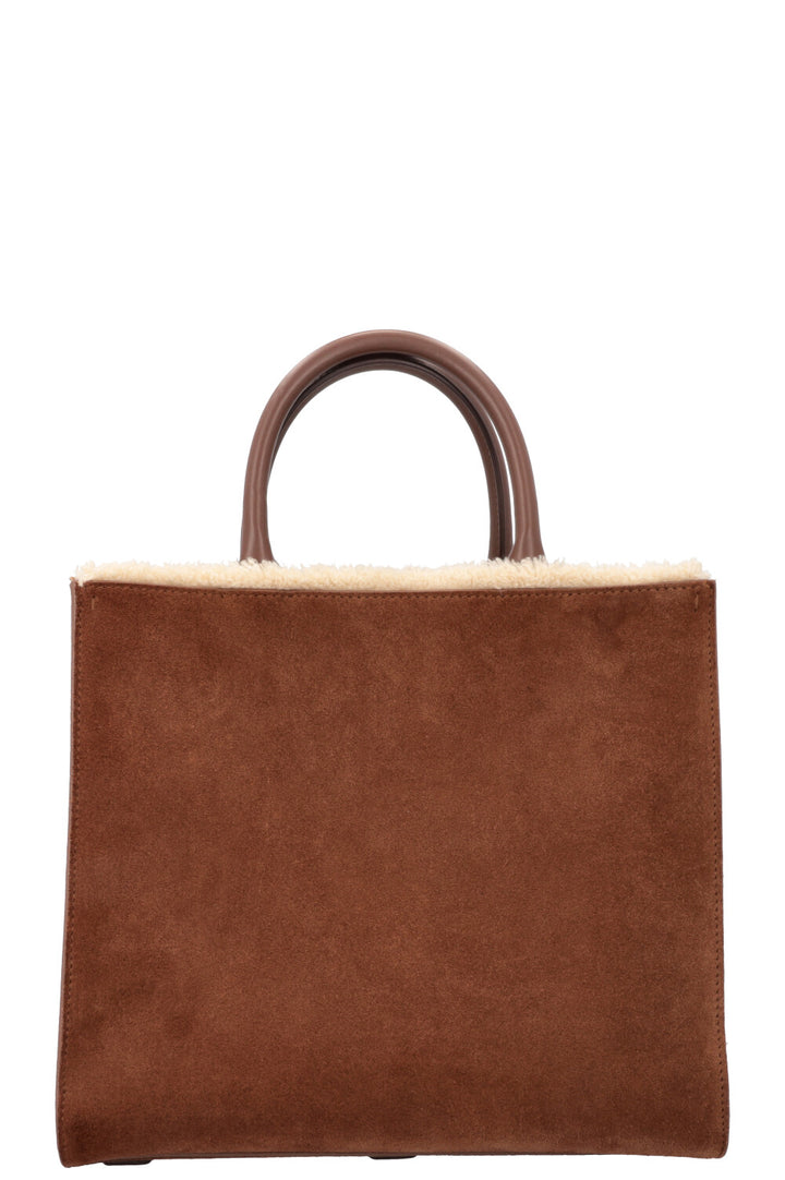 DOLCE&GABBANA Daily Tote Bag Shearling Brown