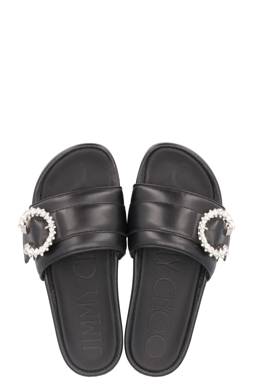 JIMMY CHOO Fallon Flats Black