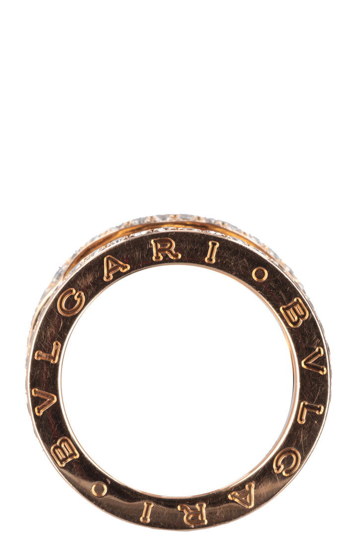 BVLGARI Diamond B Zero Ring 18 Carat Rose Gold