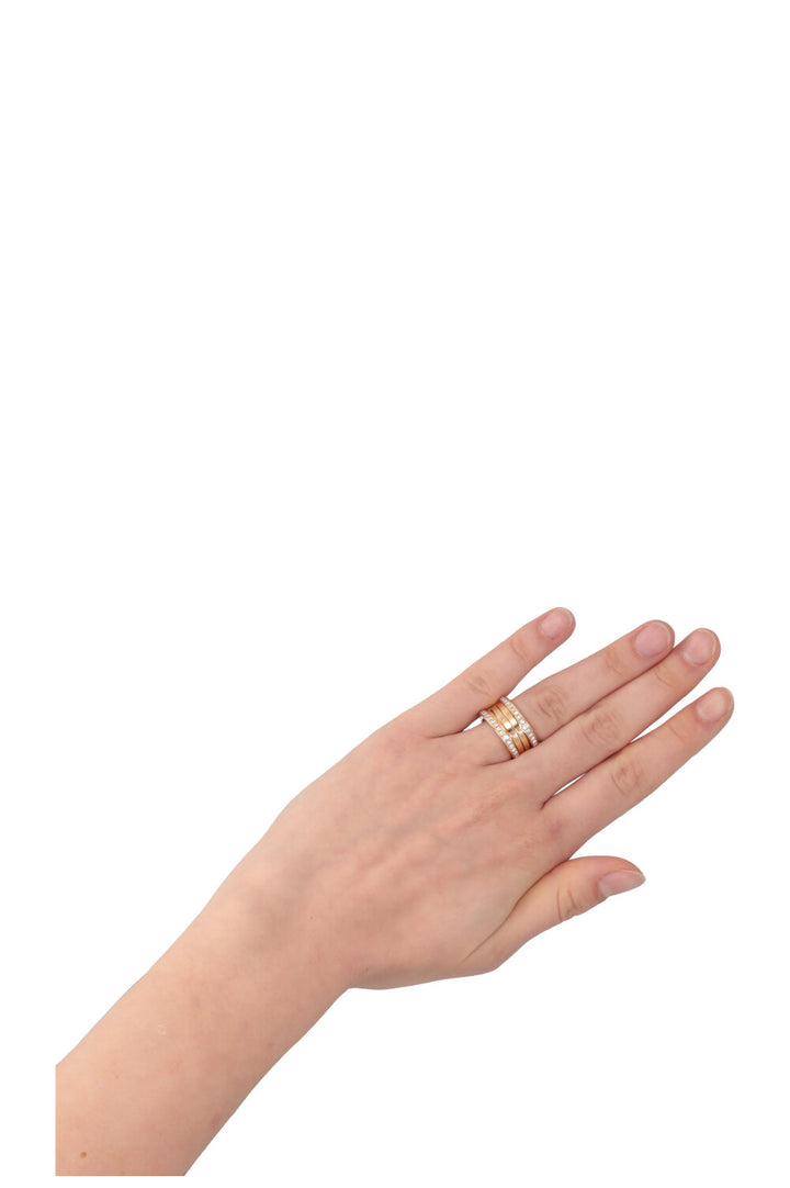 BVLGARI Diamond B Zero Ring 18 Carat Rose Gold