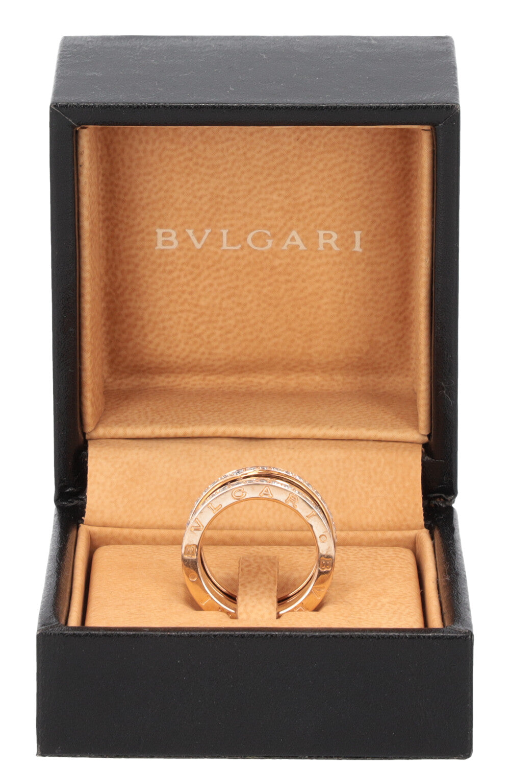 Bague BVLGARI Diamant B Zero Or Rose 18 Carats