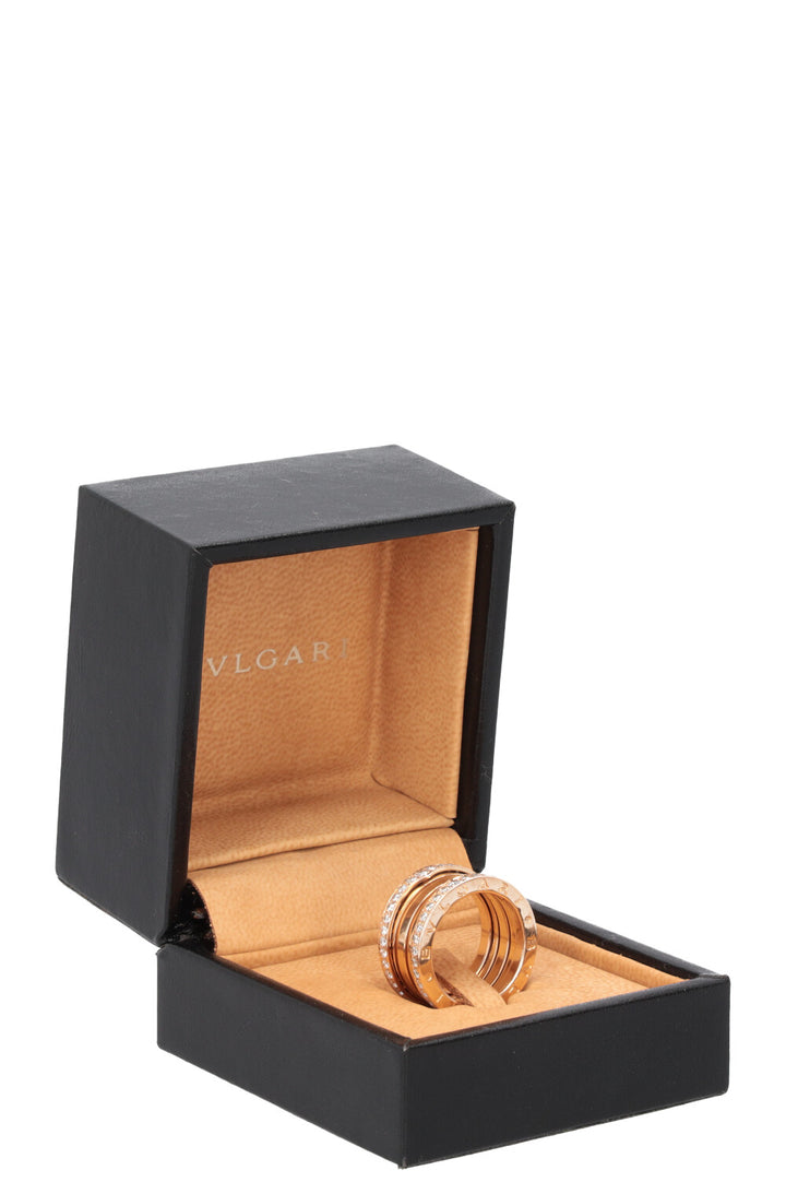 BVLGARI Diamond B Zero Ring 18 Carat Rose Gold