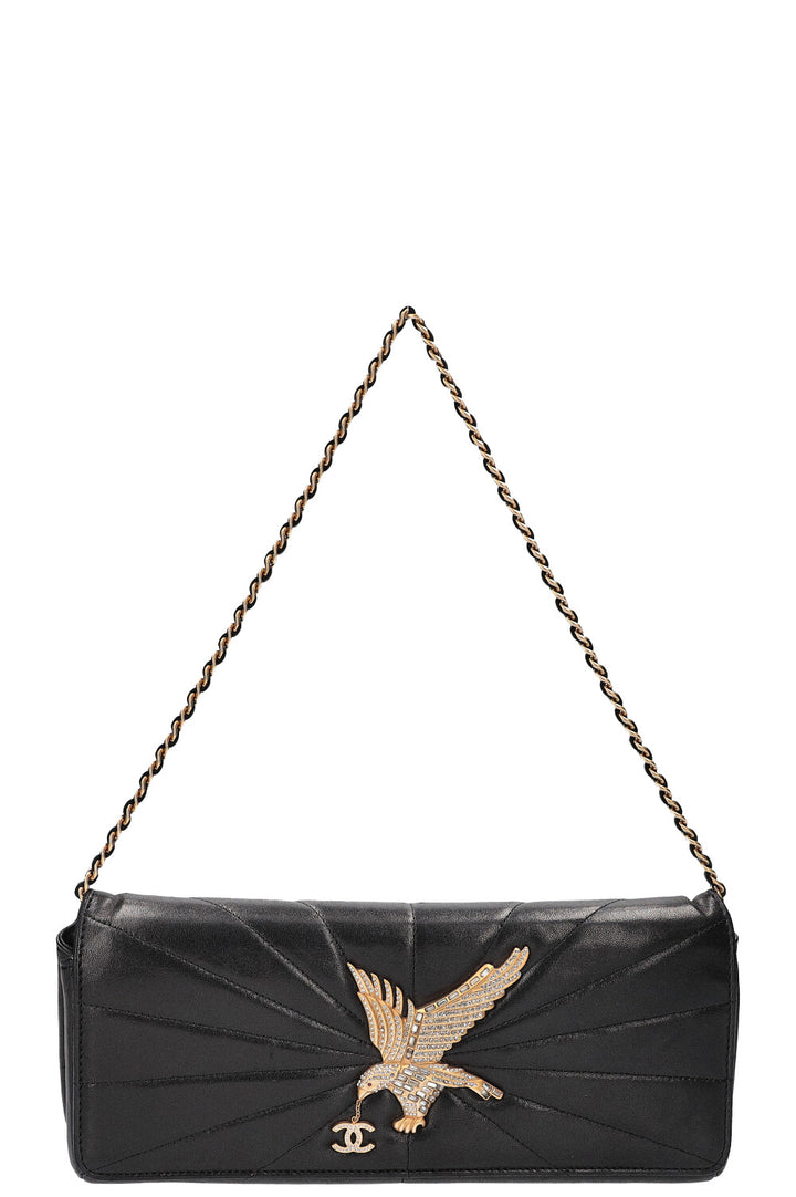 CHANEL Eagle Clutch Black