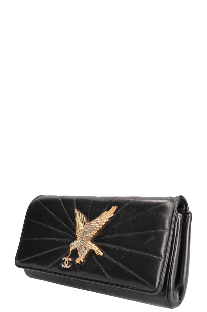 CHANEL Eagle Clutch Black