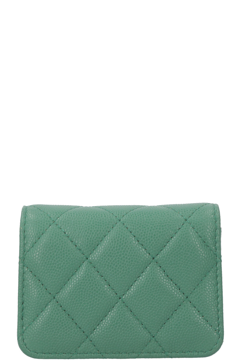 CHANEL Mini Charm Crossbody Bag Caviar Green