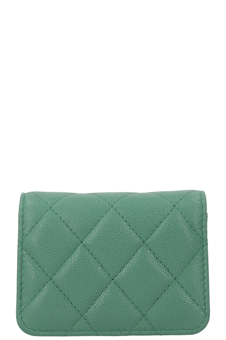 CHANEL Mini Charm Sac bandoulière Vert Caviar