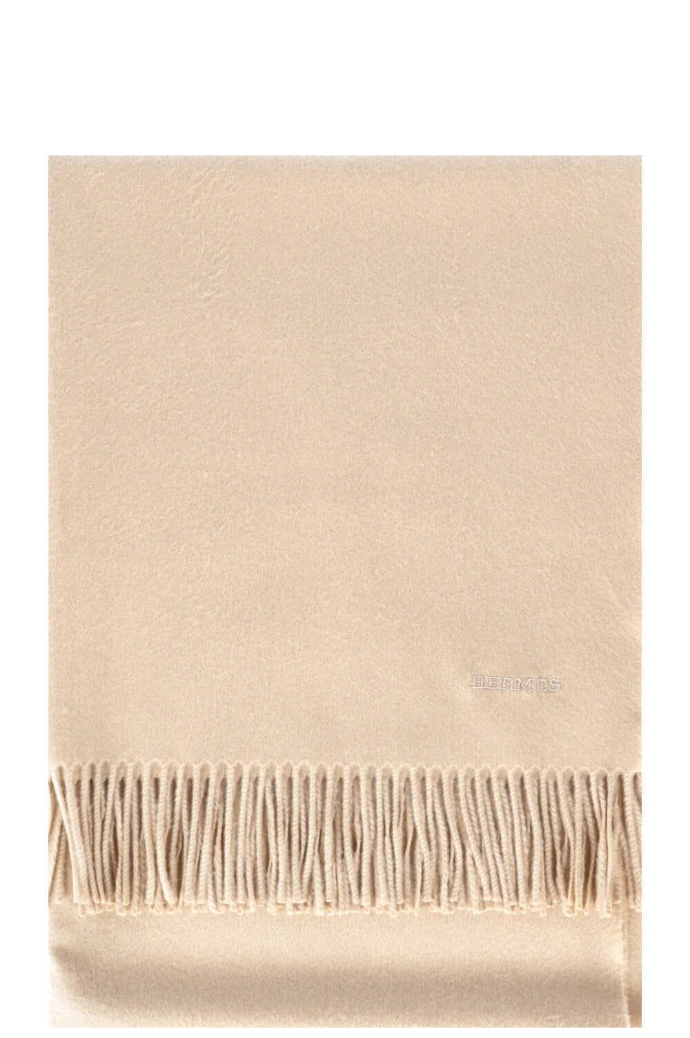 HERMÈS Scarf Cashmere Beige