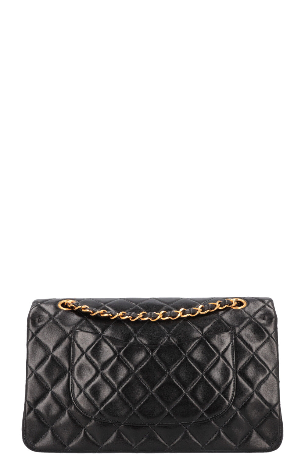 CHANEL Vintage Double Flap Bag Medium Black