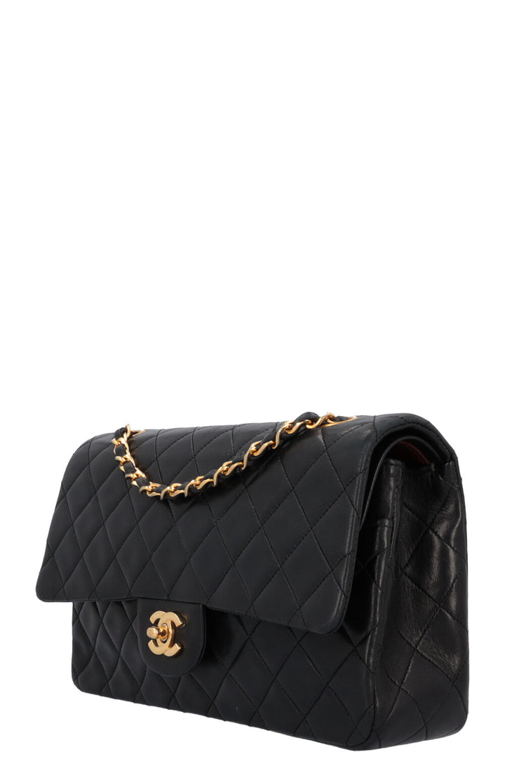 CHANEL Vintage Medium Double Flap Bag Black