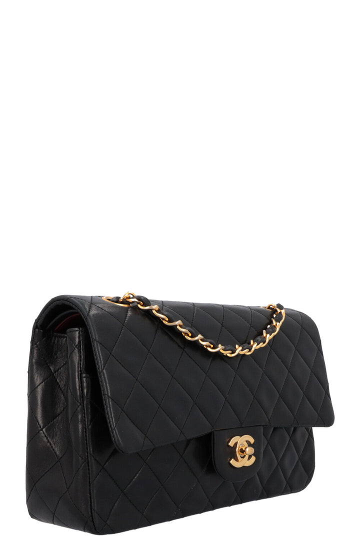 CHANEL Vintage Medium Double Flap Bag Black