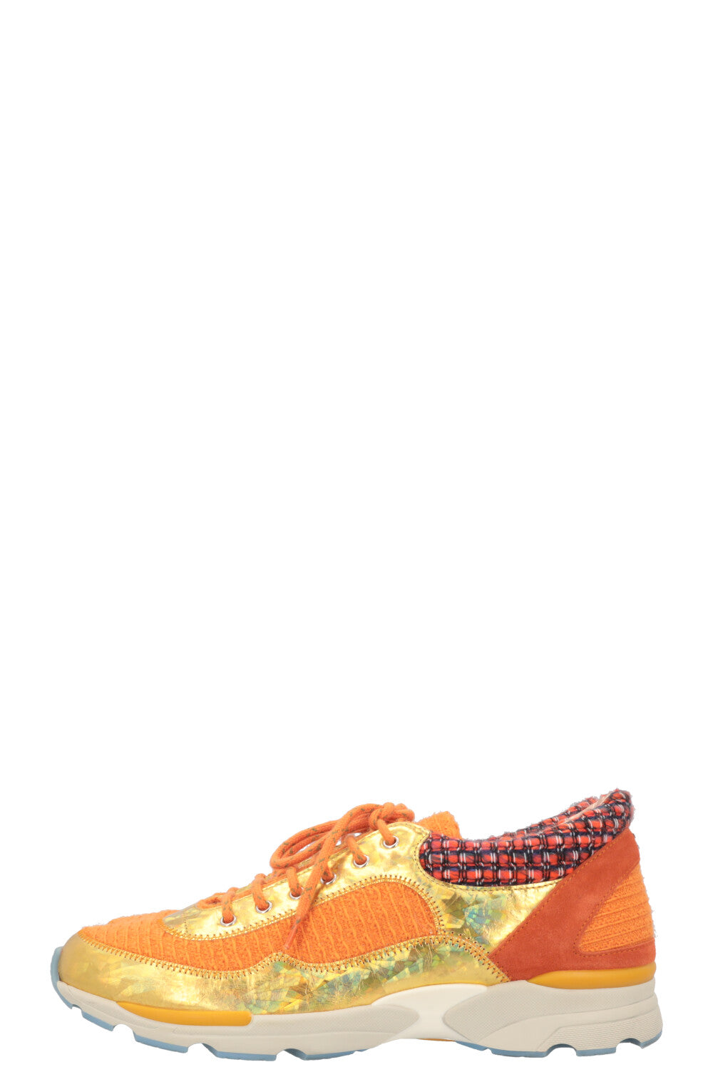 CHANEL Tennis Sneakers Orange