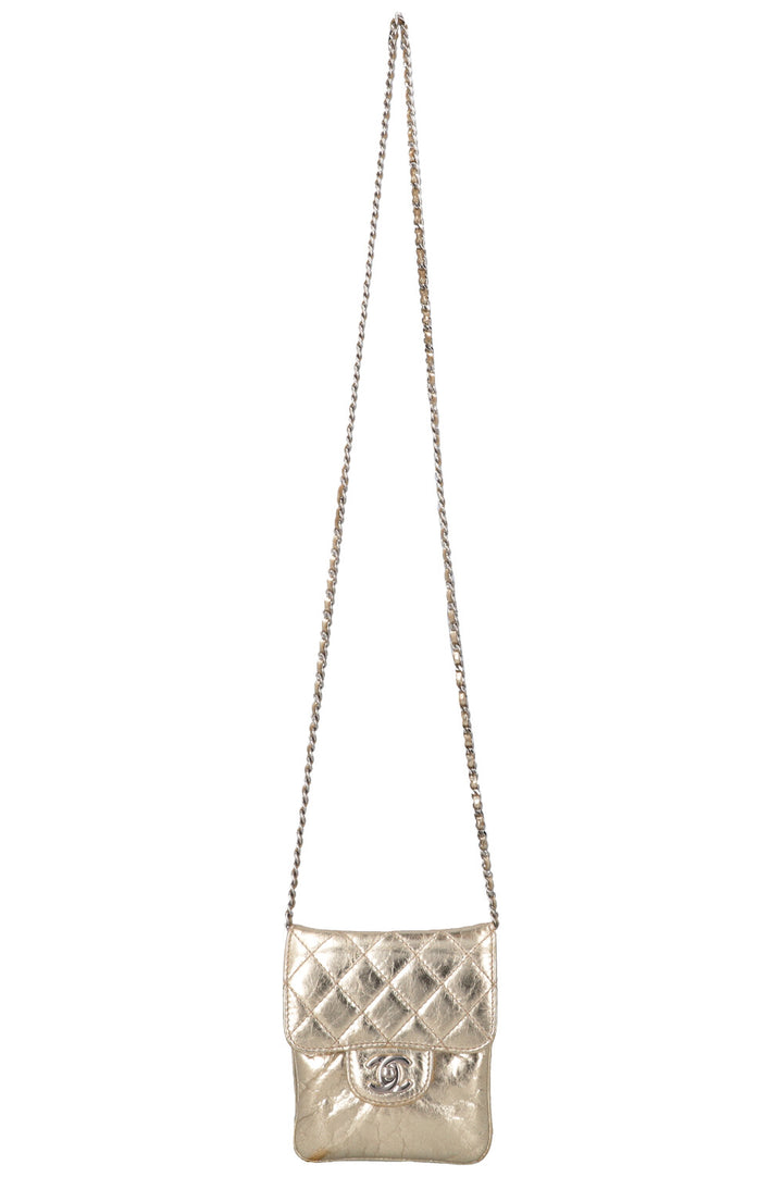 CHANEL Square Crossbody WOC Gold