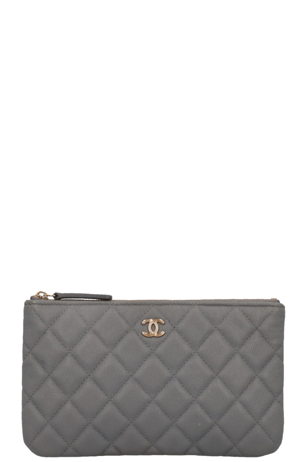 CHANEL Pochette Caviar Grey