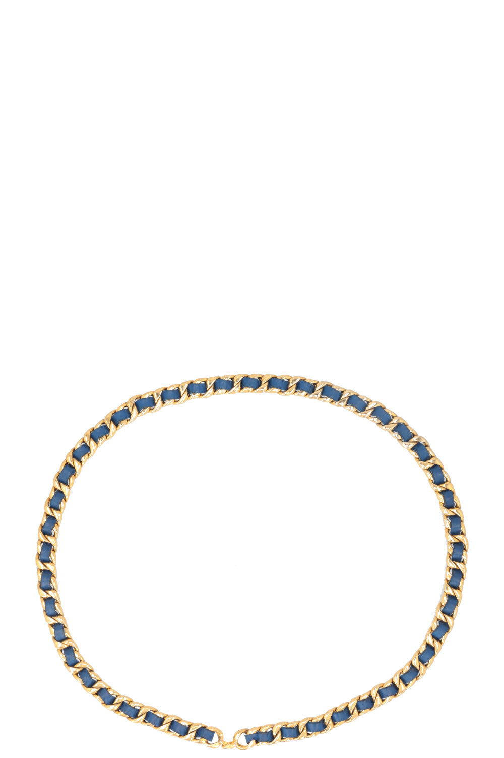 CHANEL Chain Belt Blue