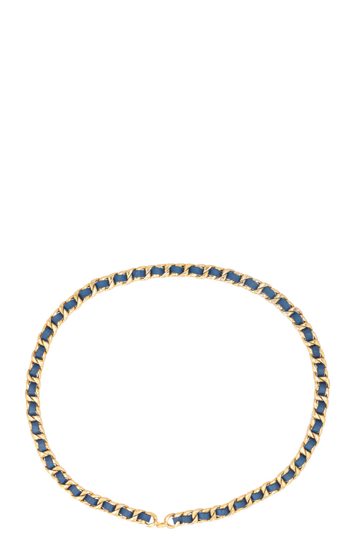 CHANEL Chain Belt Blue