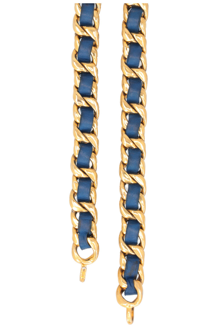 CHANEL Chain Belt Blue