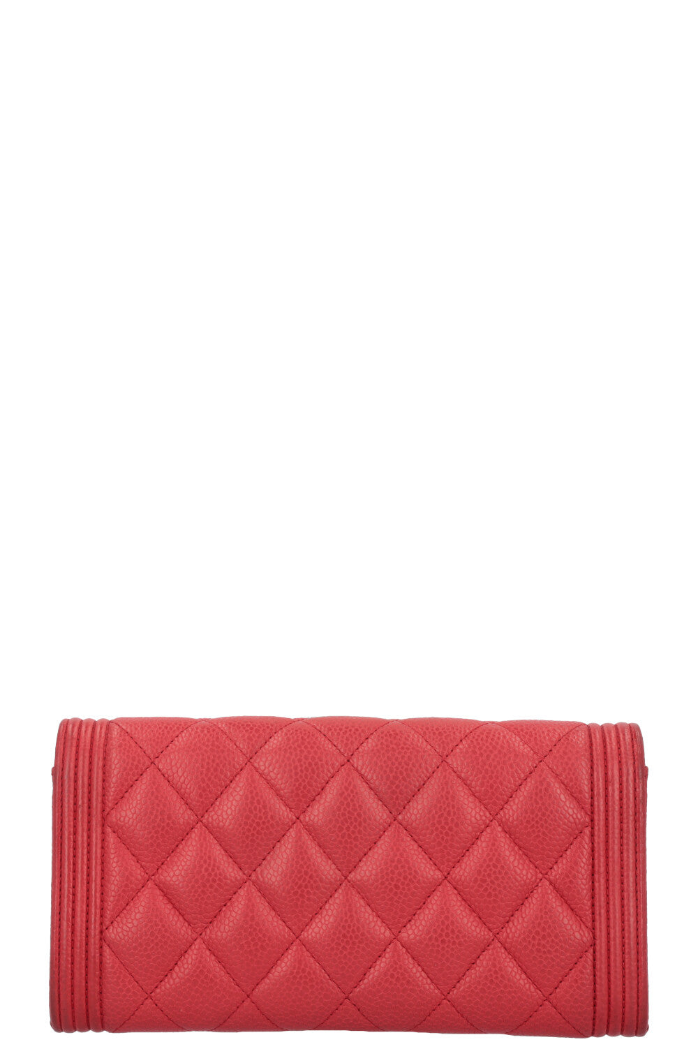 CHANEL Boy Wallet Red