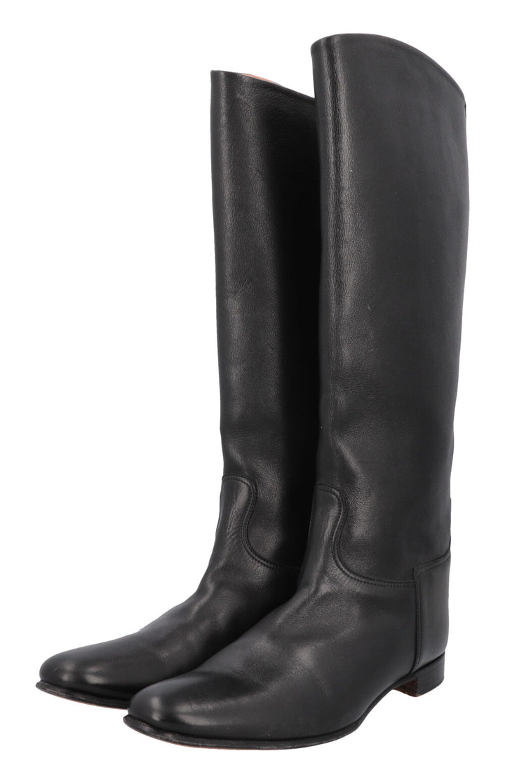 HERMÈS Riding Boots Black