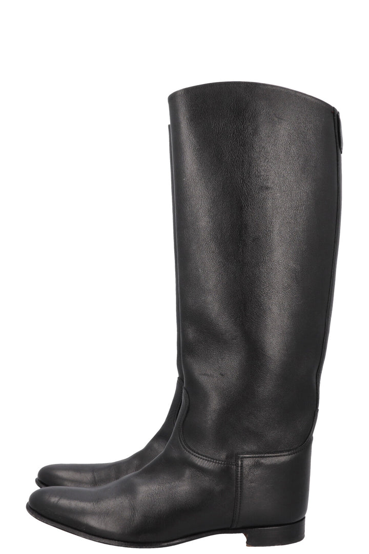 HERMÈS Riding Boots Black