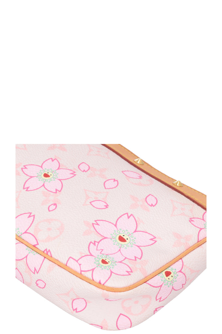 LOUIS VUITTON x Takashi Murakami Pochette Accessoires Bag Pink