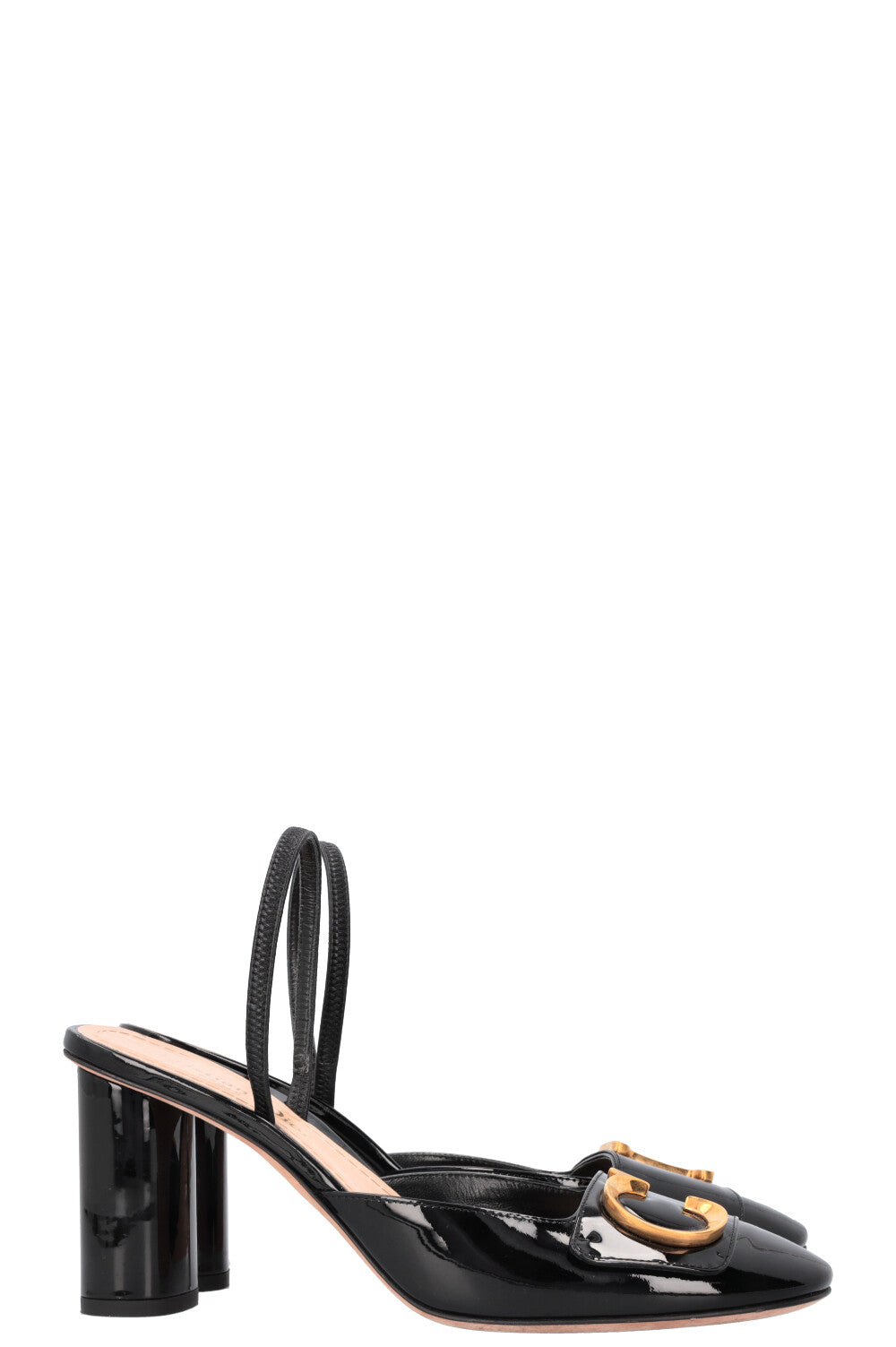 CHRISTIAN DIOR C`Est Dior Slingback Patent Black