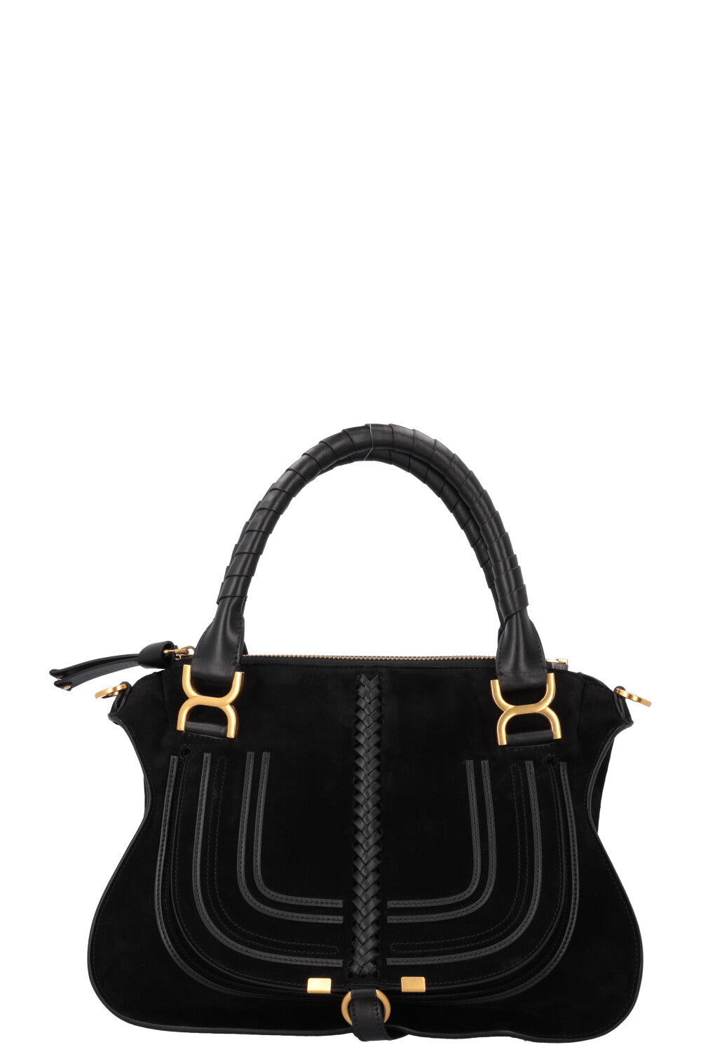 CHLOÉ Medium Marcie Bag Suede Black