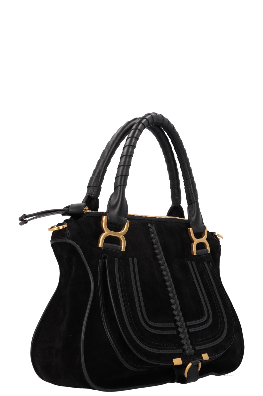 CHLOÉ Medium Marcie Bag Suede Black