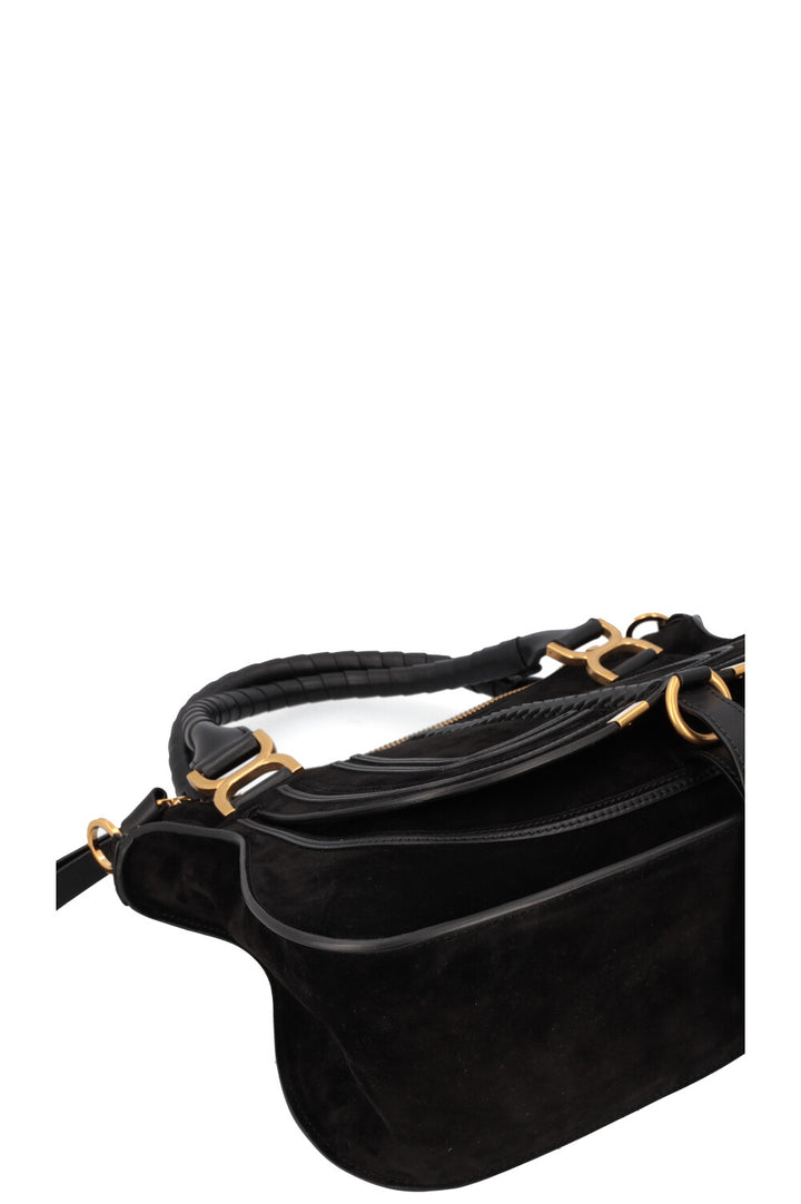 CHLOÉ Medium Marcie Bag Suede Black