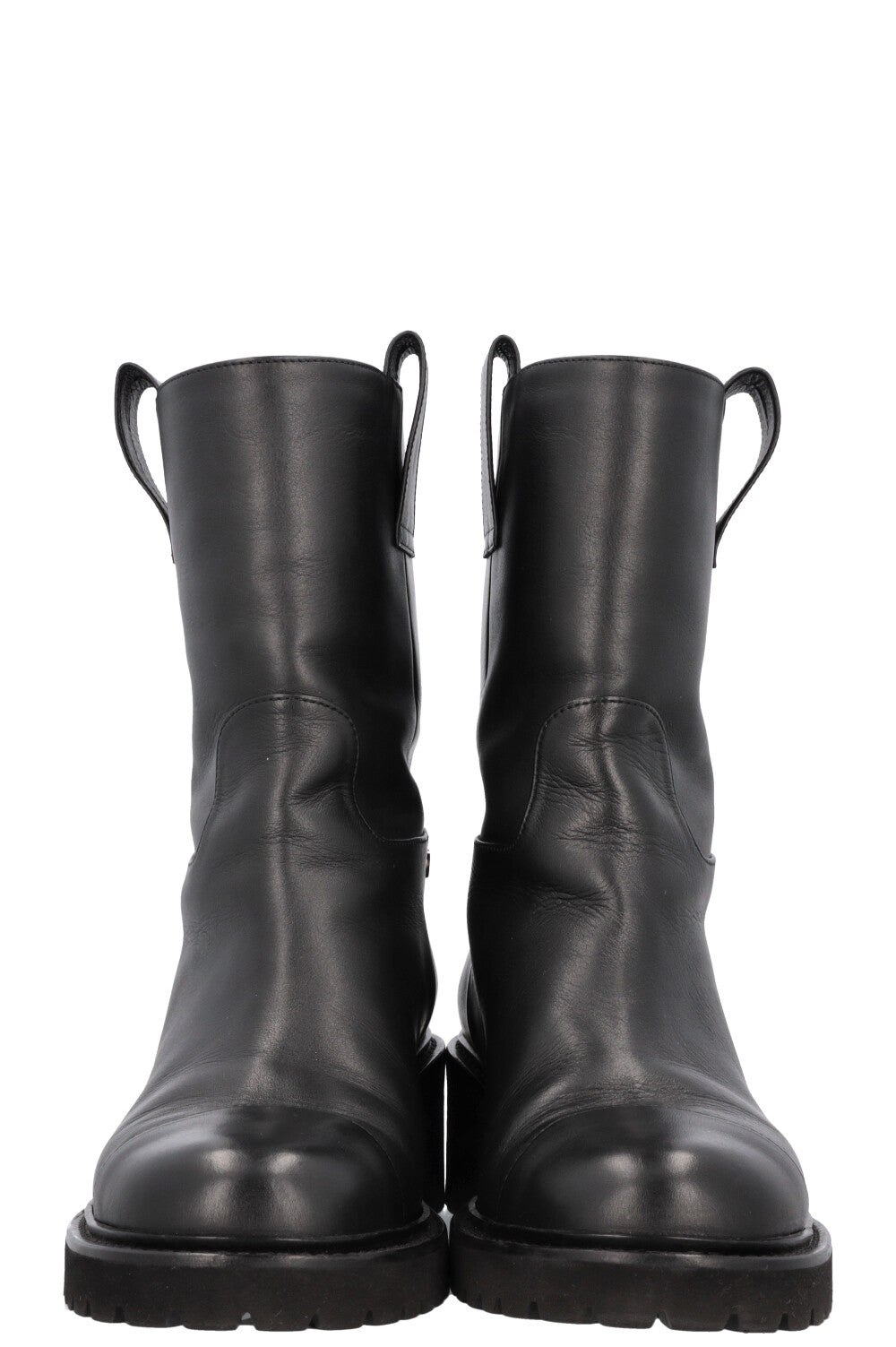 CHANEL CC Bottes Cuir Noir