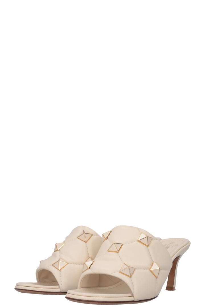 VALENTINO Roman Stud Heels Ivory