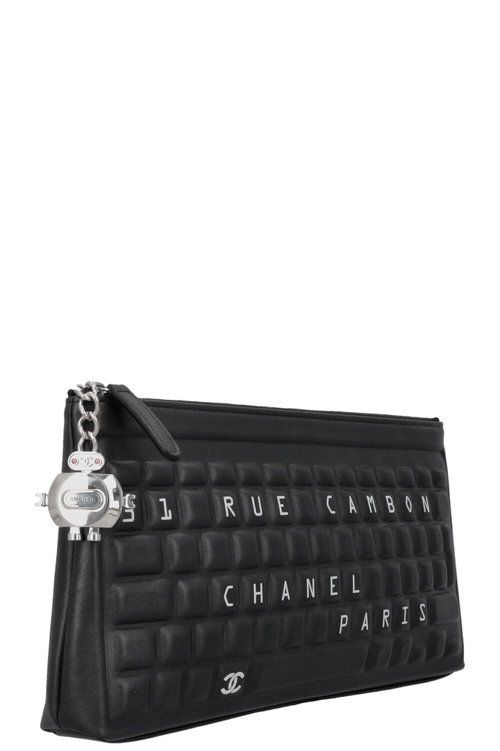 CHANEL Keyboard Clutch Black